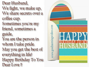 Happy Birthday Wishes for My Husband