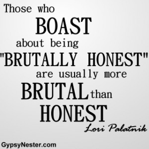 True? Those who boast about being 