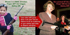Diane Feinstein knows less about gun safety than I know about cribbage ...