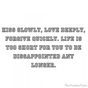 Kiss Slowly, Love Deeply