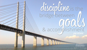 deadline quotes discipline is the bridge march 5 2015