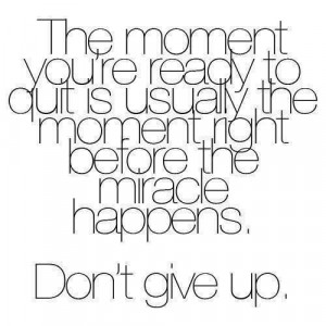 Never, ever give up!! #motivation