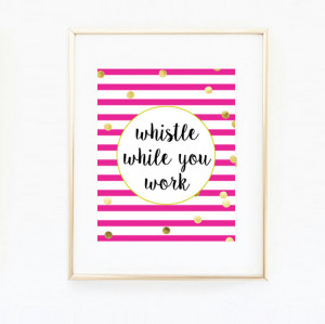 ... - Girly Decor Art Print - Motivational Quote - Inspirational Print