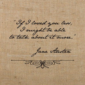 JANE AUSTEN QUOTE digital image download for by BurlapGraphics, $1.00