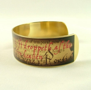 Portia - The Merchant of Venice Brass Cuff - product images of