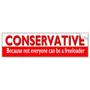 Funny #CONSERVATIVE Bumper Sticker