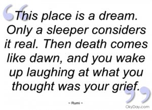 this place is a dream rumi