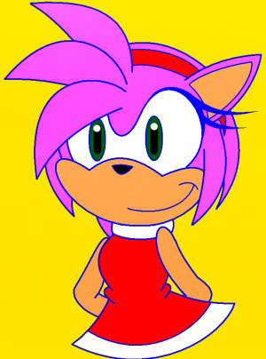 Amy in Blue Lines by DarkSonic250