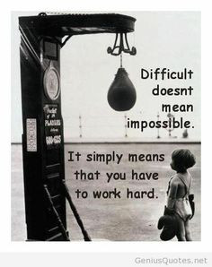 Work hard quote with image