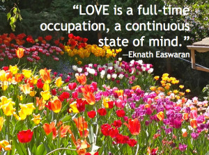 ... , love quote, eknath easwaran love quote, daily inspirational quote