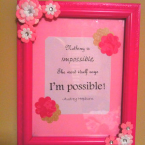 DIY frame with quote...love!