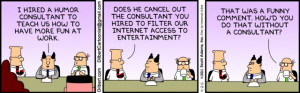 Dilbert on Humor Consultants
