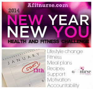 new year new you, afitnurse, 2014 fitness goals, 2014 challenge ...