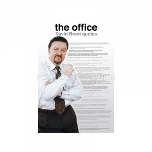 The Office UK (David Brent Quotes) TV Poster