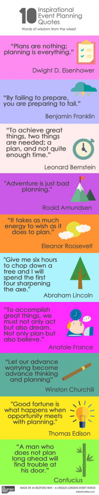 10 Inspirational Planning Quotes #infographic #inspiration #quotes