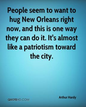 People seem to want to hug New Orleans right now, and this is one way ...