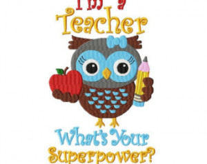 Teacher What's Your Superpower Embroidered Shirt FREE SHIPPING