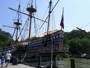 replica of the Susan Constant bound for Jamestown.