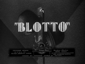 Title card for Blotto, one of Laurel and Hardy's best short films from ...