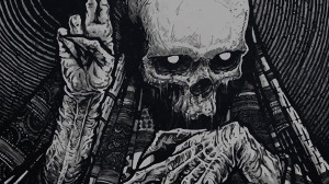 ... skull occult horror creepy spooky scary halloween wallpaper background