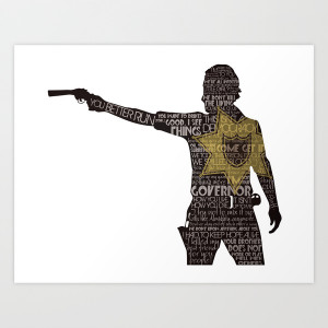 12 promote art print rick grimes with quotes by rlc82 size mini 10 x 8 ...