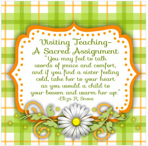 June Visiting Teaching- LDS