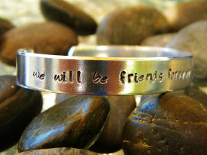Pooh quote friendship bracelet - We will be friends forever...