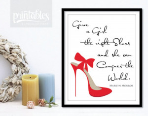 Photo of Marilyn Monroe Quote Printable Poster - Shoes. Fashion. Style ...