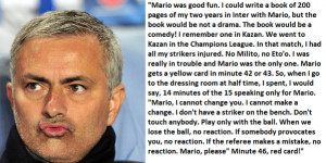 José Mourinho on Mario Balotelli