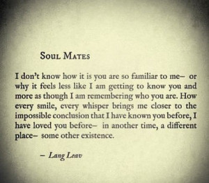 It was Melissa Ricks who posted these quotes by author Lang Leav.