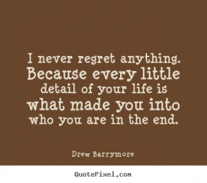Drew Barrymore Life Print Quote On Canvas