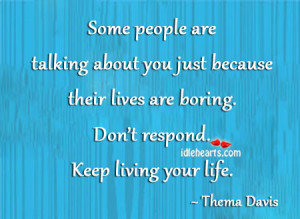 quotes about people talking bad about you Quotes About People Talking ...