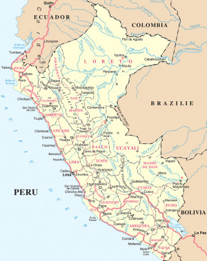 Kaart Peru Van And Lima