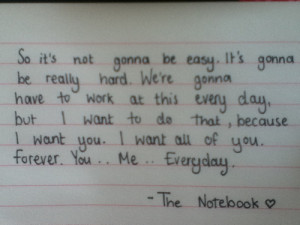Quotes from the notebook