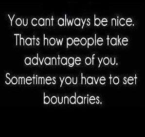 set boundaries