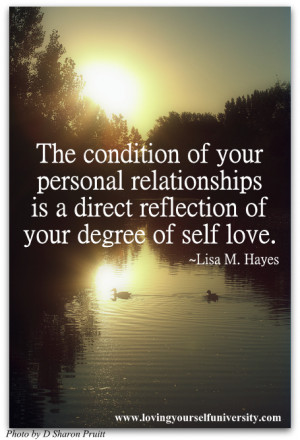 Loving yourself quote, Loving Yourself University, Lisa M. Hayes, The ...