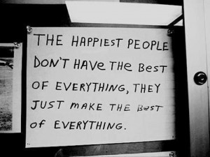 The happiest people...