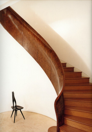 Burled Walnut Staircase