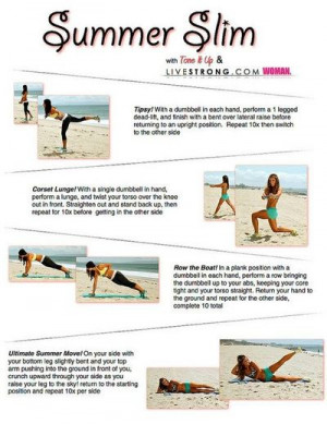 Your Summer Slim printable workout routine!