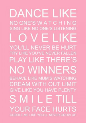 Pink Quotes And Sayings Dance, pink, text and