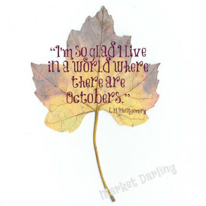 Autumn Quote Print by Fishintheforest on Etsy, $12.00