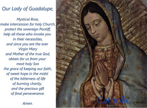 Feast of Our Lady of Guadalupe, Dec. 12
