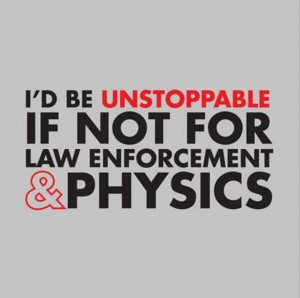 funny quotes, cops and physics