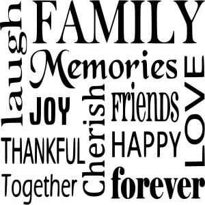 Family Memories Joy Cherish Friends Happy Love Forever - Family Quote