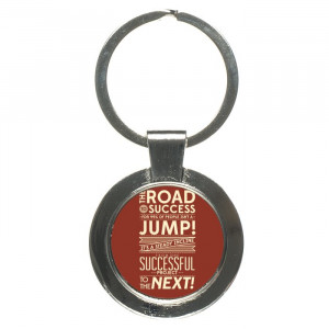 Work Success Motivational Quotes Keychain