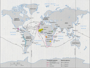 European Exploration Map...