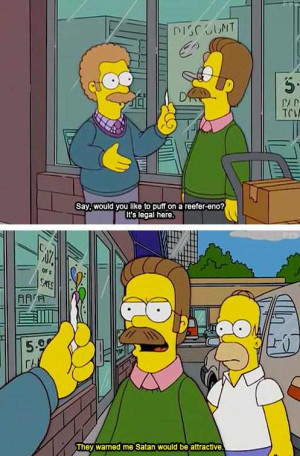 Ned Flanders Finds Satan To Be Very Attractive On The Simpsons