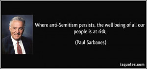 Where anti-Semitism persists, the well being of all our people is at ...