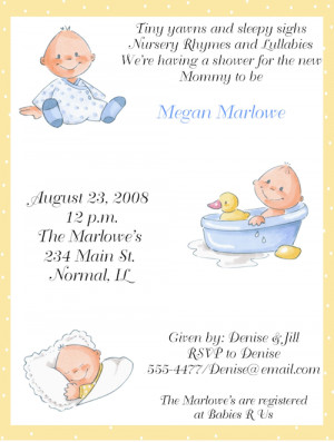Unique Baby Shower Invitations – Wordings and Verses for Baby Shower ...