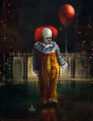 It' clown by Ourlak...he has ruined stormy days a red balloons for me ...